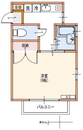 ルーミー高砂 間取り図画像