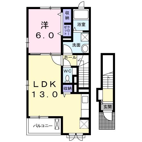 サンガーデンⅡ（201） 間取り図画像