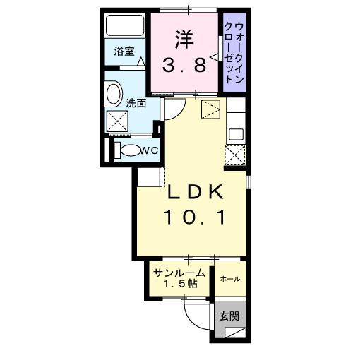 ＦＯＵＲ（102） 間取り図画像