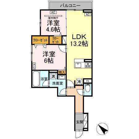 セレスティア新宿（303） 間取り図画像