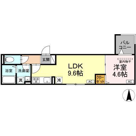 セレスティア大谷田Ⅴ（303） 間取り図画像