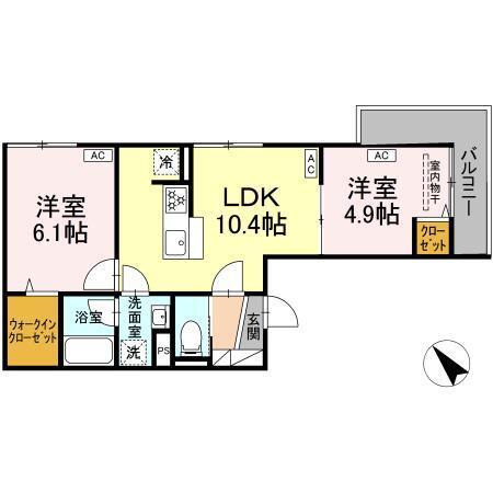 セレスティア堀切Ⅱ　Ⅱ（301） 間取り図画像