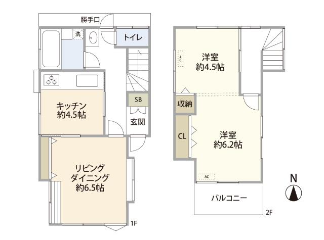 ２階部分は現在間取り変更しております。