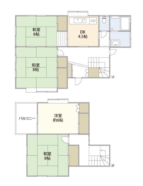 三郷市新和中古戸建 間取り図画像