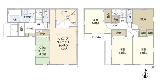 三郷市寄巻新築戸建 間取り図画像
