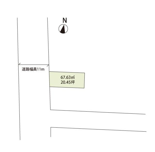 足立区東和４丁目土地 区画図