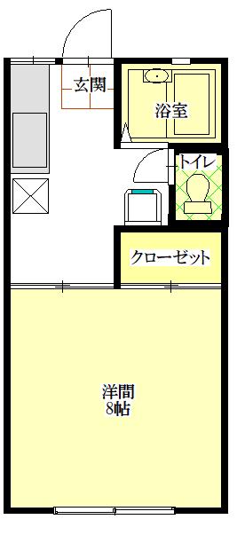 クレセントハウス米ケ袋（205） 間取り図画像