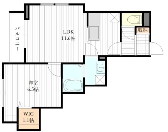 クリザンテーム（206） 間取り図画像