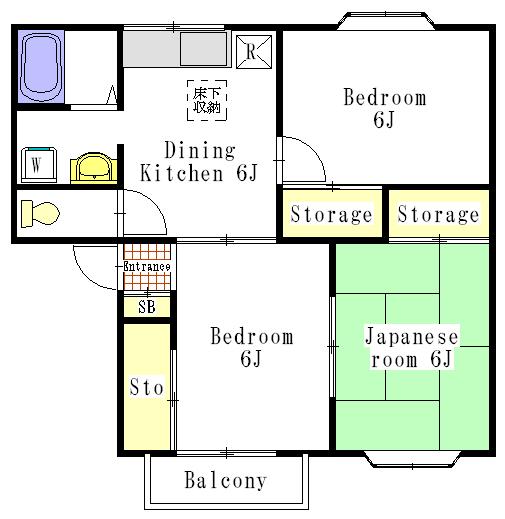 アメニティスクエア南吉成Ｂ棟（102） 間取り図画像