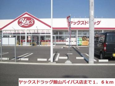 ヤックスドラッグ館山バイパス店：1600m