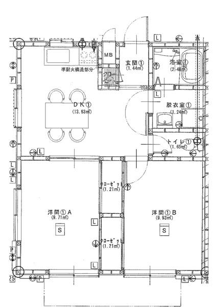  間取り図写真