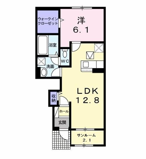 ビラビスタ館山那古Ⅰ（102） 間取り図画像