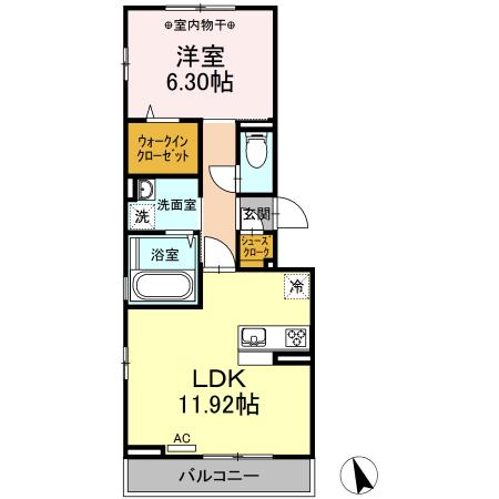 ルミエールI（303） 間取り図画像