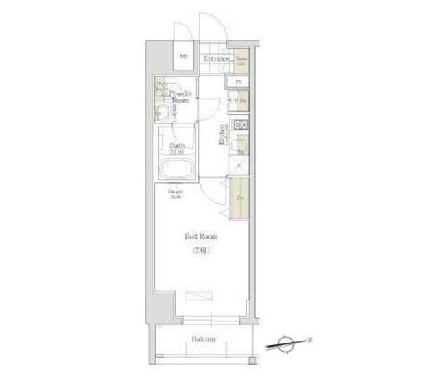 アーバネックス秋葉原ＥＡＳＴⅡ（503） 間取り図画像