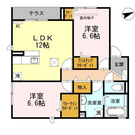 アンダンテ（101） 間取り図画像