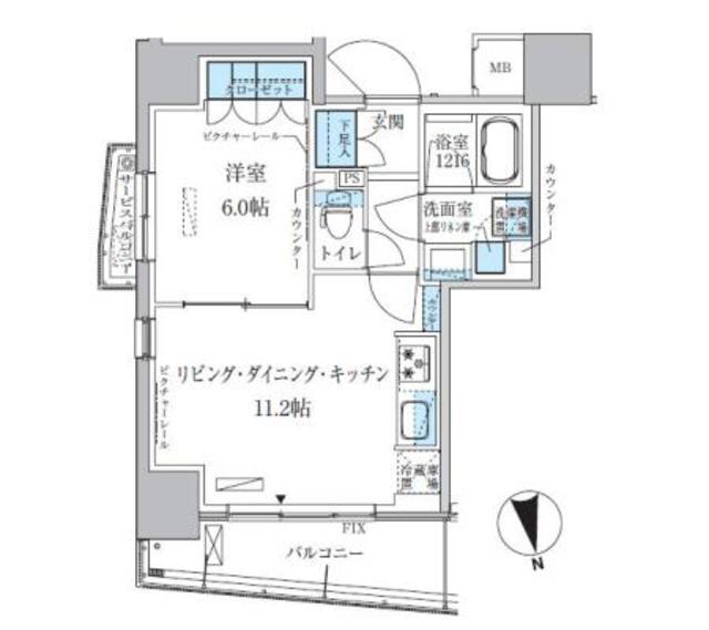 パークアクシス上野松が谷（1101） 間取り図画像