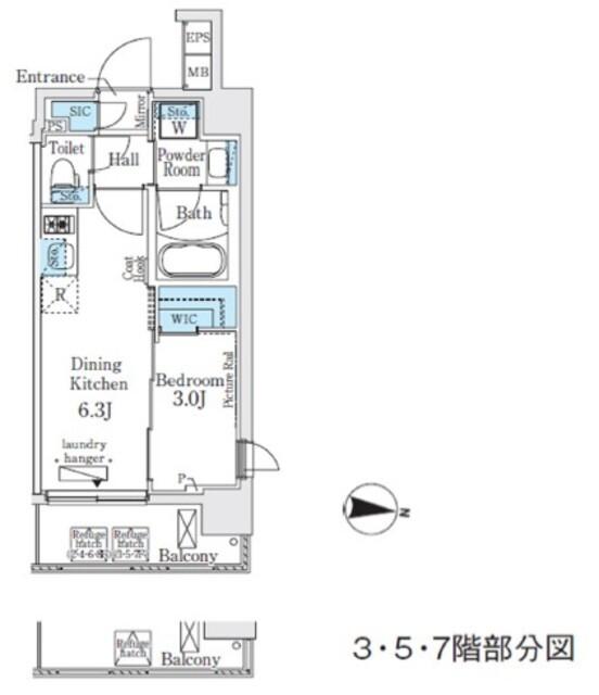 イプセ住吉（703） 間取り図画像