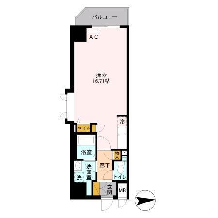 D-Room Stay 両国（101） 間取り図画像