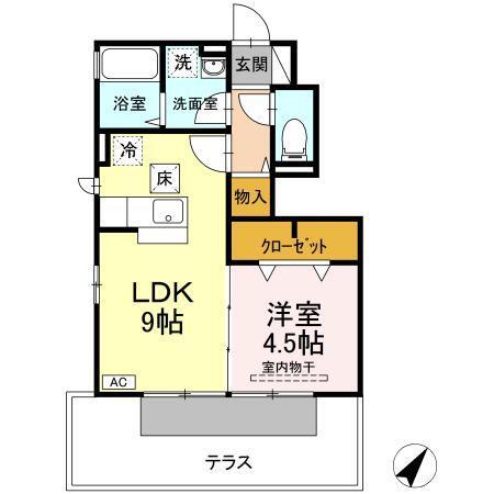 フォルテーヌⅤ（103） 間取り図画像