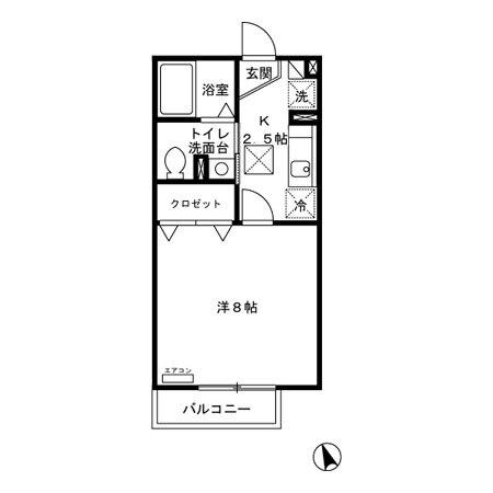 シャンテ久我山（103） 間取り図画像