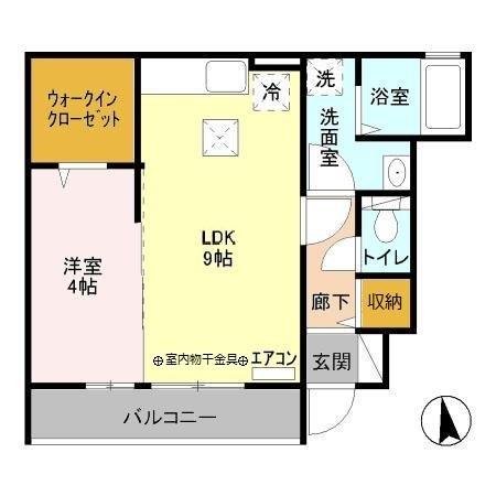 シャルマンフルール　Ⅰ（101） 間取り図画像