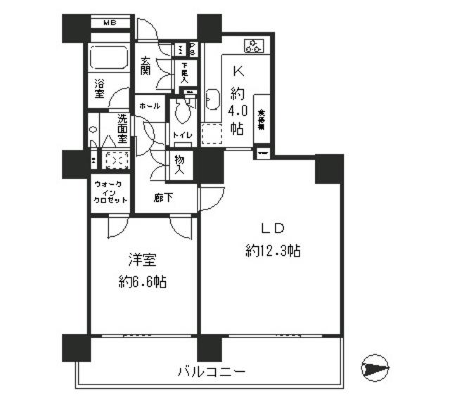 リバーポイントタワー（903） 間取り図画像