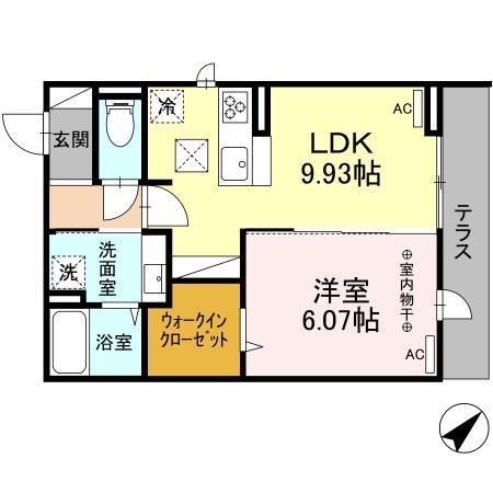 アナシエ石神井台（101） 間取り図画像