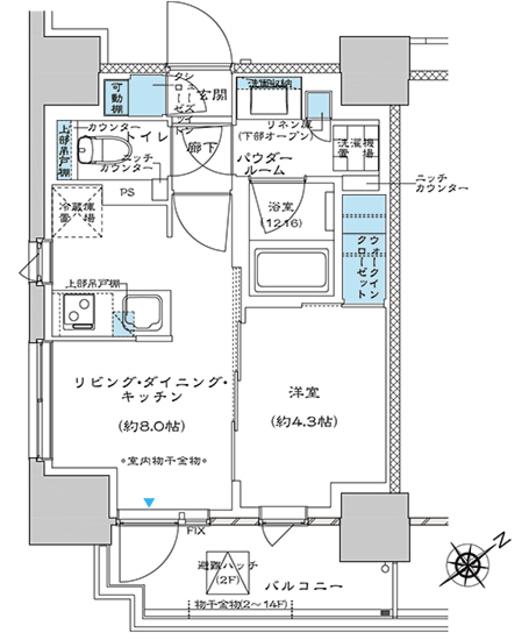 ウィルテラス板橋（906） 間取り図画像