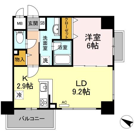 ハイムローゼⅦ（307） 間取り図画像