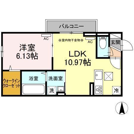 ラリュール谷在家（101） 間取り図画像