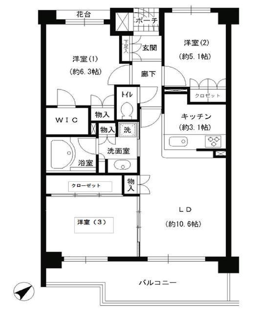  間取り図写真