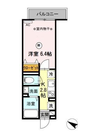 セレスティア北烏山（302） 間取り図画像