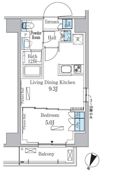 パークアクシス大塚サウスレジデンス（708） 間取り図画像