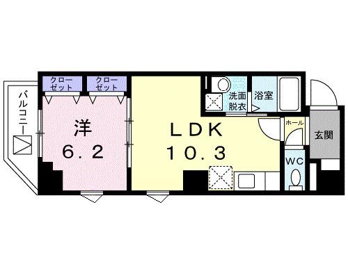 ラ・ポーズ　ゾー（201） 間取り図画像