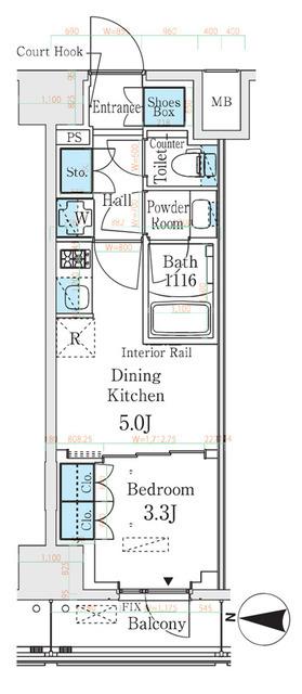 ベルファース錦糸町Ｓｏｕｔｈ（803） 間取り図画像