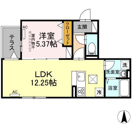 セレスティア一ツ家（103） 間取り図画像