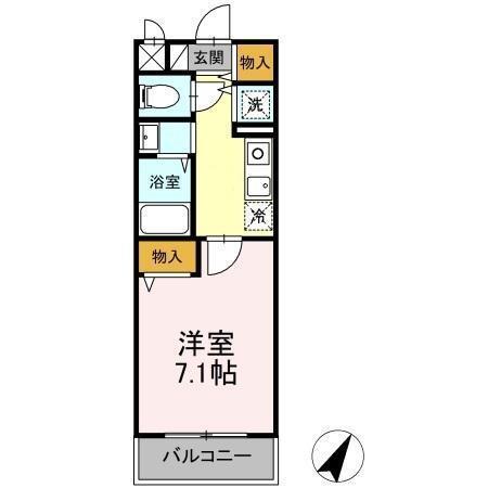 アクシス若宮（103） 間取り図画像