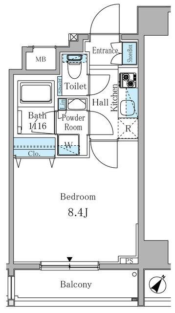 ＲＩＯＰＲＡＤＯ赤坂（303） 間取り図画像