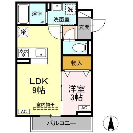 グラナーデ扇Ⅰ　C（303） 間取り図画像