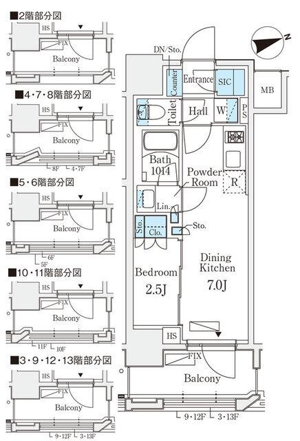 リビオメゾン御茶ノ水ＥＡＳＴ（202） 間取り図画像