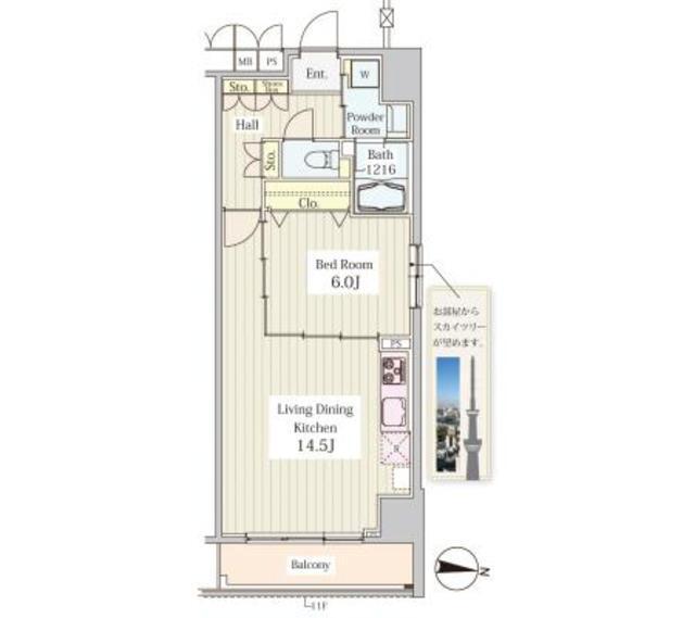 ヒュペリオン東陽町（1003） 間取り図画像