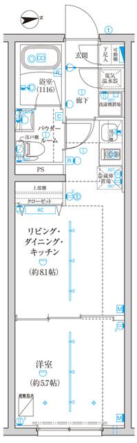 ＣＲＥＡＴＩＦ西池袋（203） 間取り図画像
