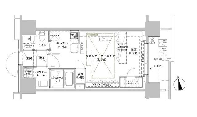 パークスフィア牛込神楽坂（207） 間取り図画像