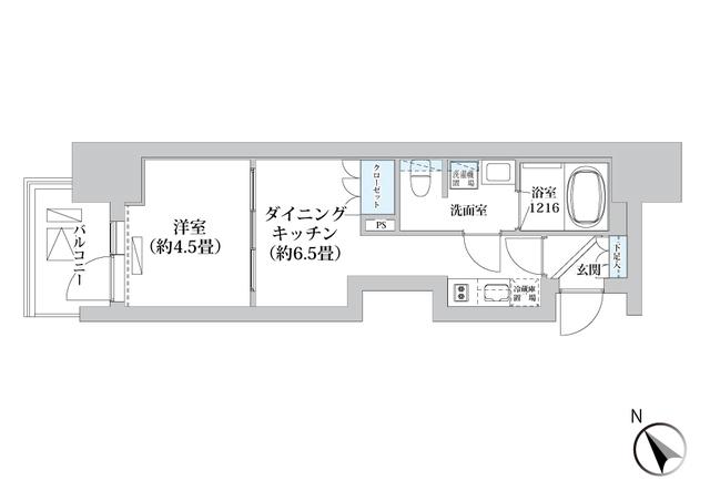 Ｌｕｍａ高輪（1003） 間取り図画像