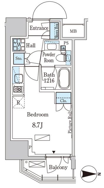 パークアクシス入谷（308） 間取り図画像