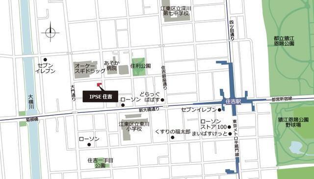 イプセ住吉（703） 地形図・案内図