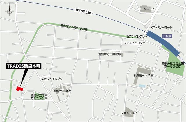 ＣＲＥＡＴＩＦ池袋本町（405） 地形図・案内図