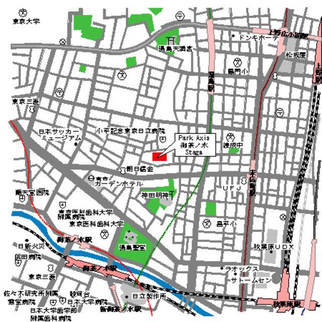 パークアクシス御茶ノ水ステージ（1201） 地形図・案内図