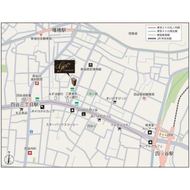 ジオ四谷荒木町（806） 地形図・案内図