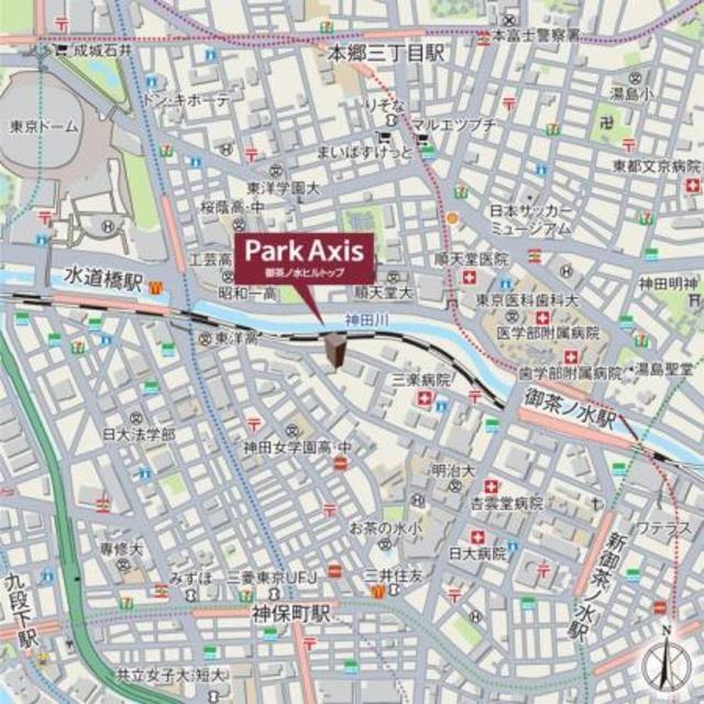 パークアクシス御茶ノ水ヒルトップ（509） 地形図・案内図